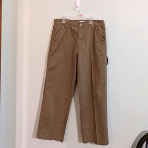 Celebrity Pink Cropped carpenter pant, size 9, high-rise